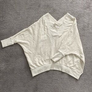 Lou & Grey oversized v neck sweatshirt xs/s